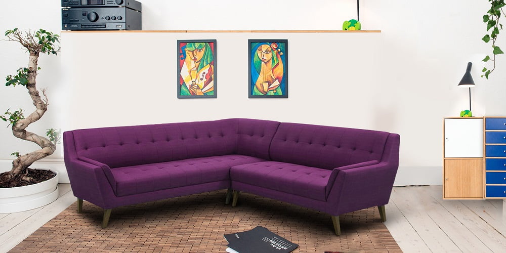 Canapeaua mov o alegere inspirată pentru casele moderne