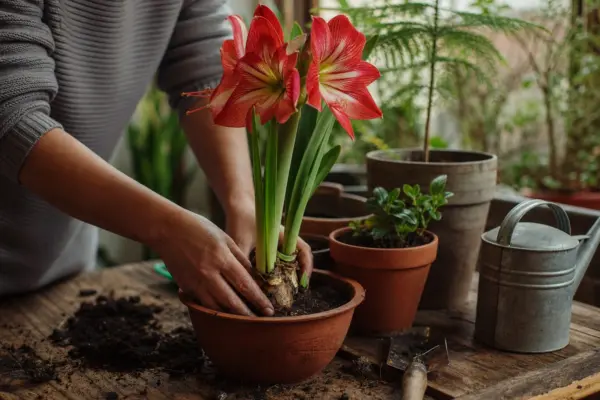 Amaryllis (Hippeastrum hybridum) – sfaturi pentru plantare, creștere și întreținere
