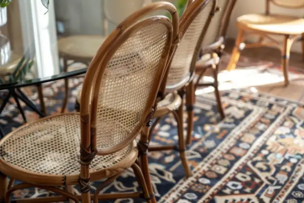 Cum alegi covorul pentru dining astfel încât scaunele să rămână pe el