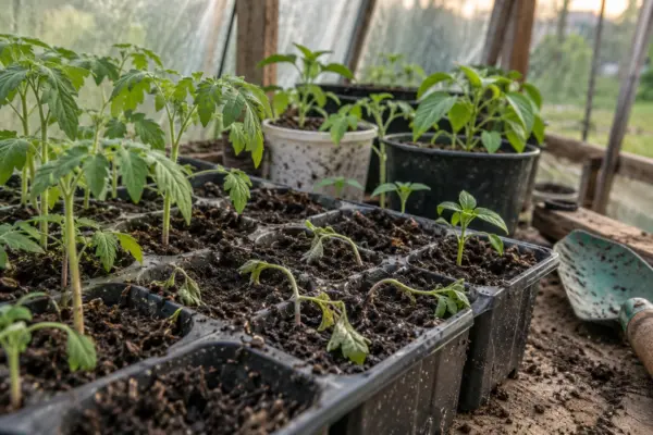 Căderea răsadurilor în seră: ce verifici la substrat, udare și aerisire